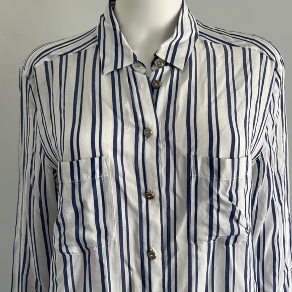 The Kooples long sleeve striped button down shirt - Picture 2 of 9